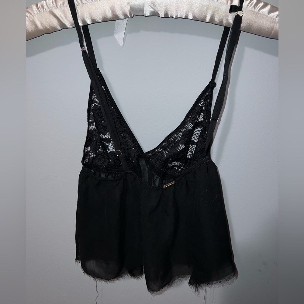 sexy black lace top